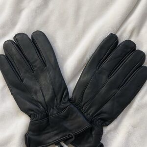 Men's Classic Black Leather Gloves
